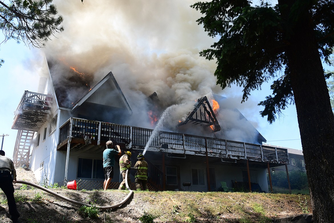 Massive fire at Columbia Falls apartment building Daily Inter Lake